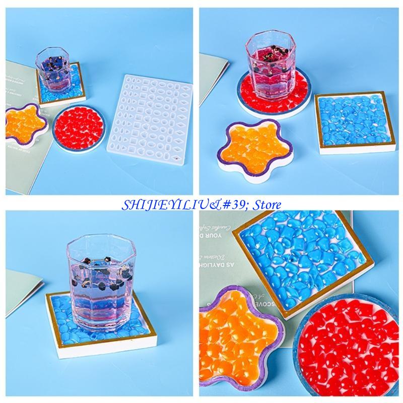Coaster Mold Square - E21F DIY Epoxy Mold Love Square