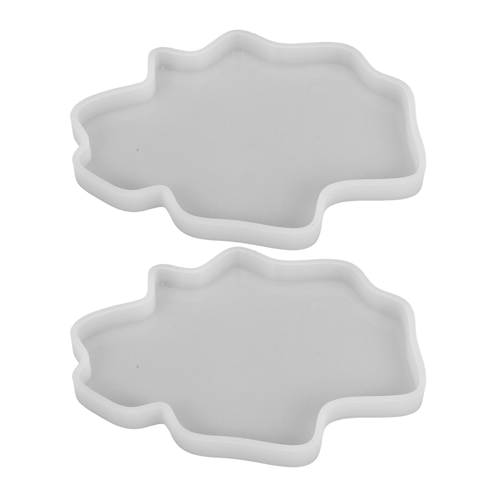 Resin Art Coasters - 2Pcs Resin Display Mold Irregular Shape