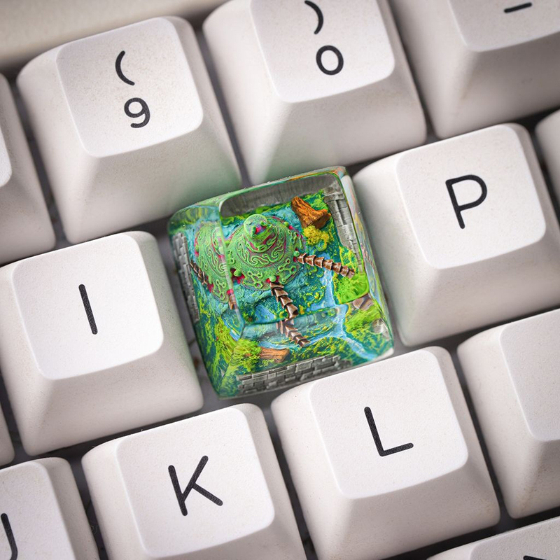 Resin Art Decor - Organism Resin Keycap Creactive Art Keyboard