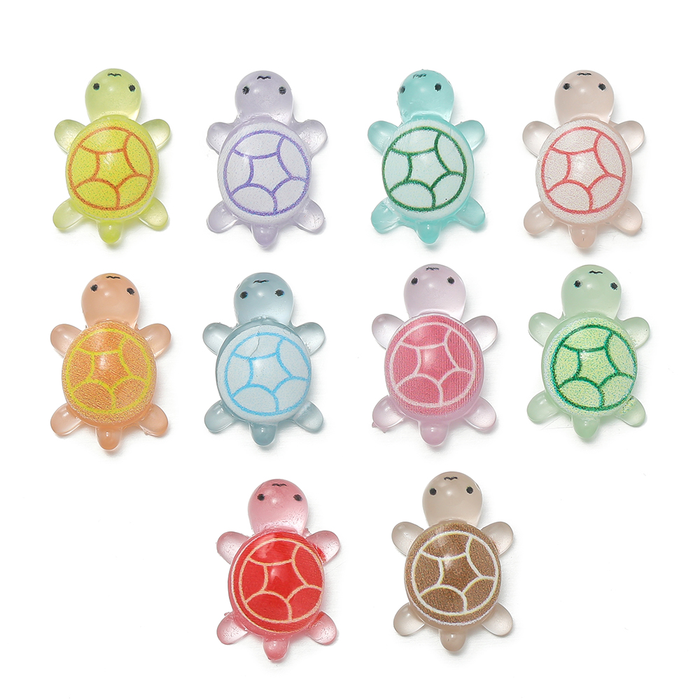 Resin Art Decor - 10pcs/lot Mini Resin Sea Turtles Glow