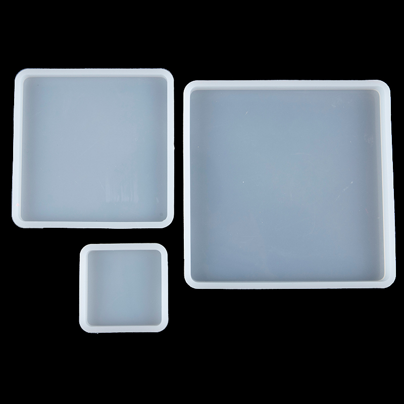 Coaster Mold Square - Square Silicone Casting Epoxy Molds For