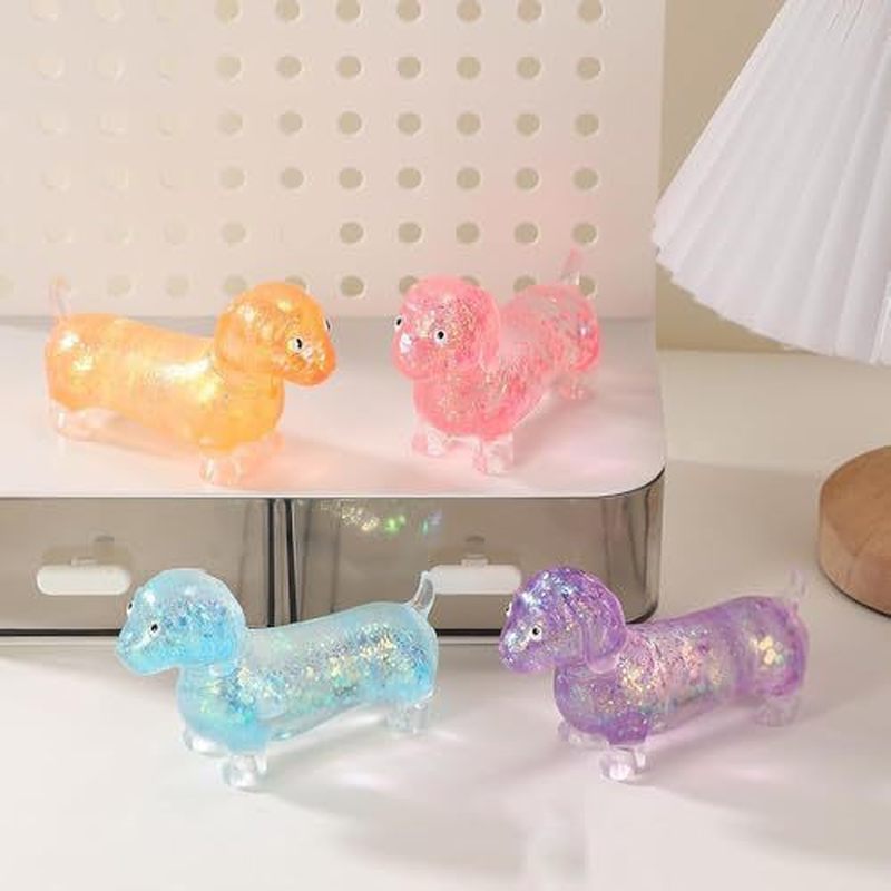 Resin Art Materials - Glitter Dachshund Soft Stretch Squeeze Gadget
