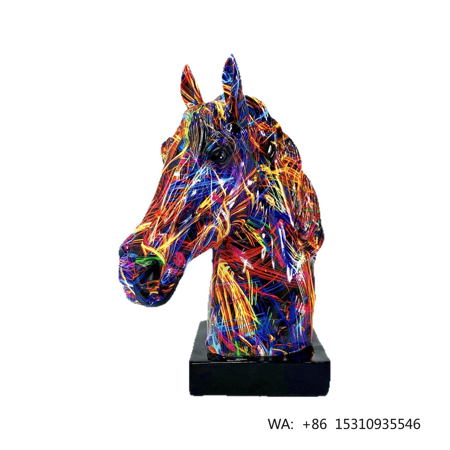 Resin Art Decor - Creative Resin Horse Head Ornaments Office