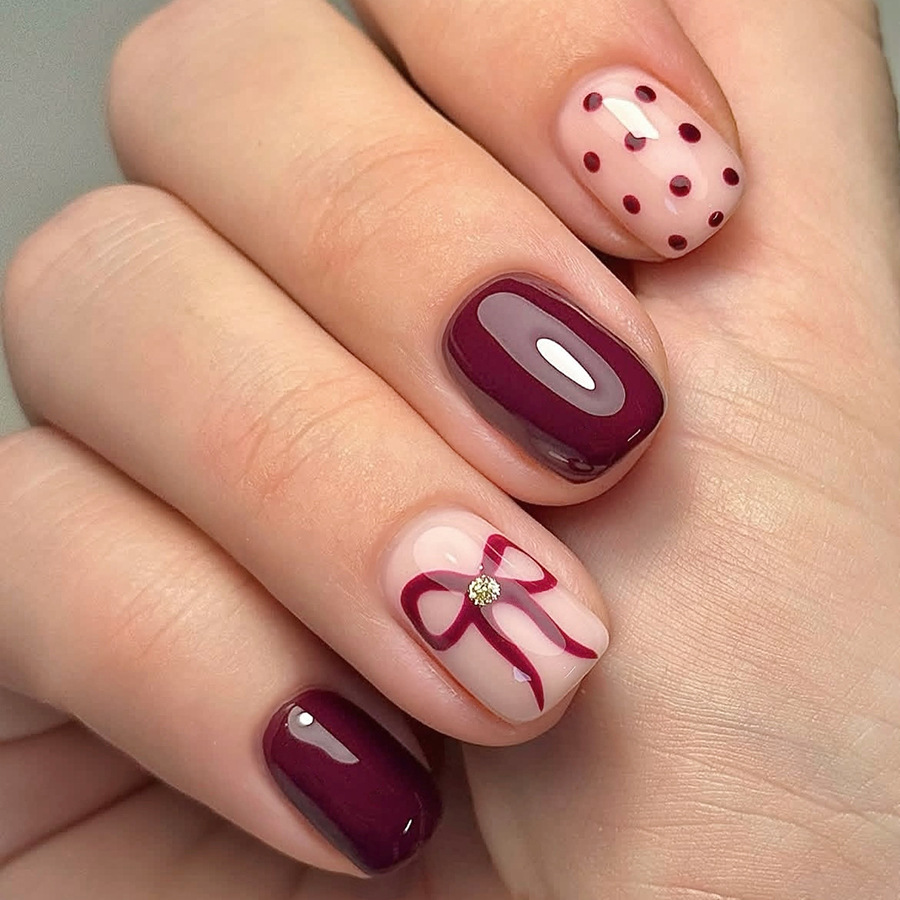 Resin Art Materials - Short Square Press On Nails Glossy