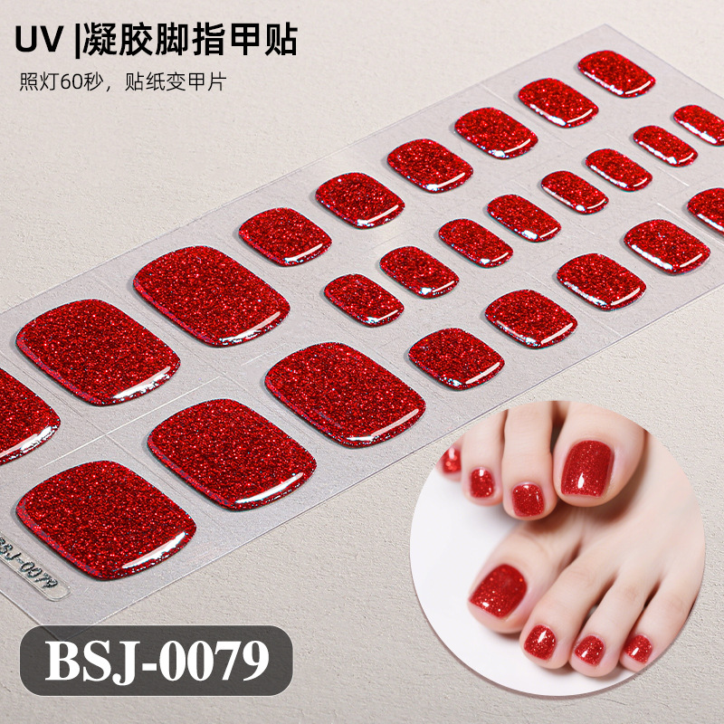 Uv Lamp Nail Resin - Toe Gel Nail Sticker Hardens with