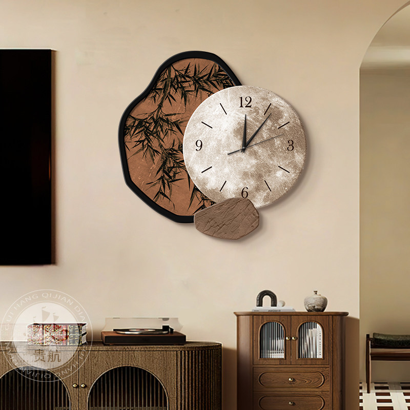 Resin Art On Wood - Middle ancient style ink bamboo living