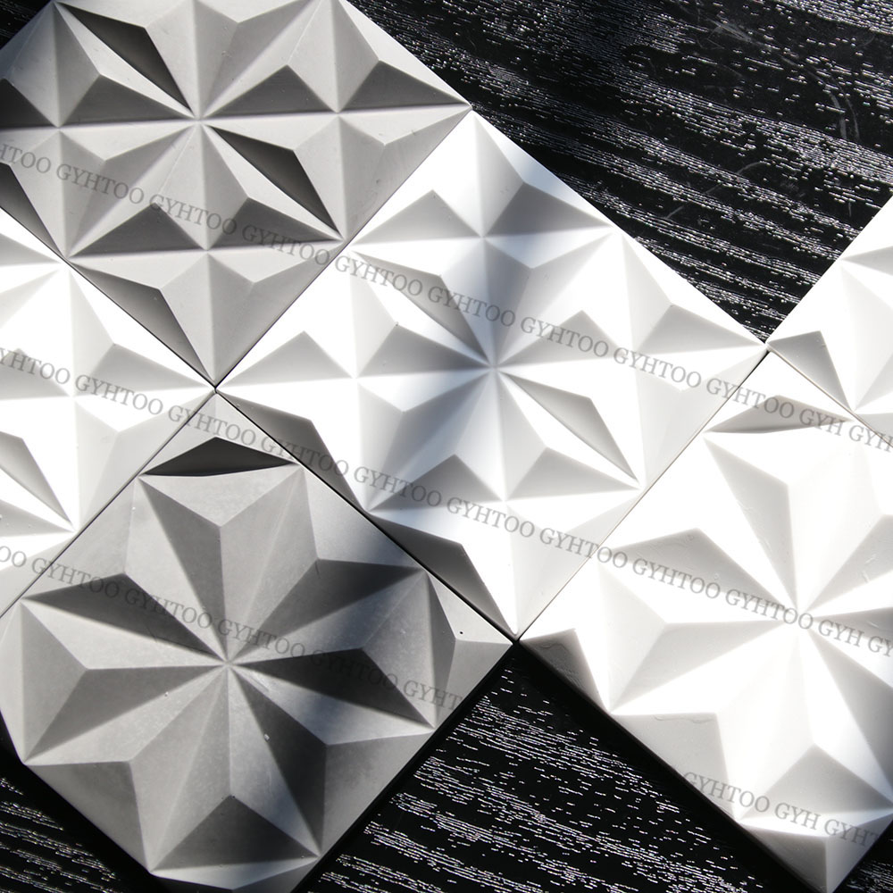 Coaster Mold Square - 8.4cm Plaster Square Wall Tile Silicone