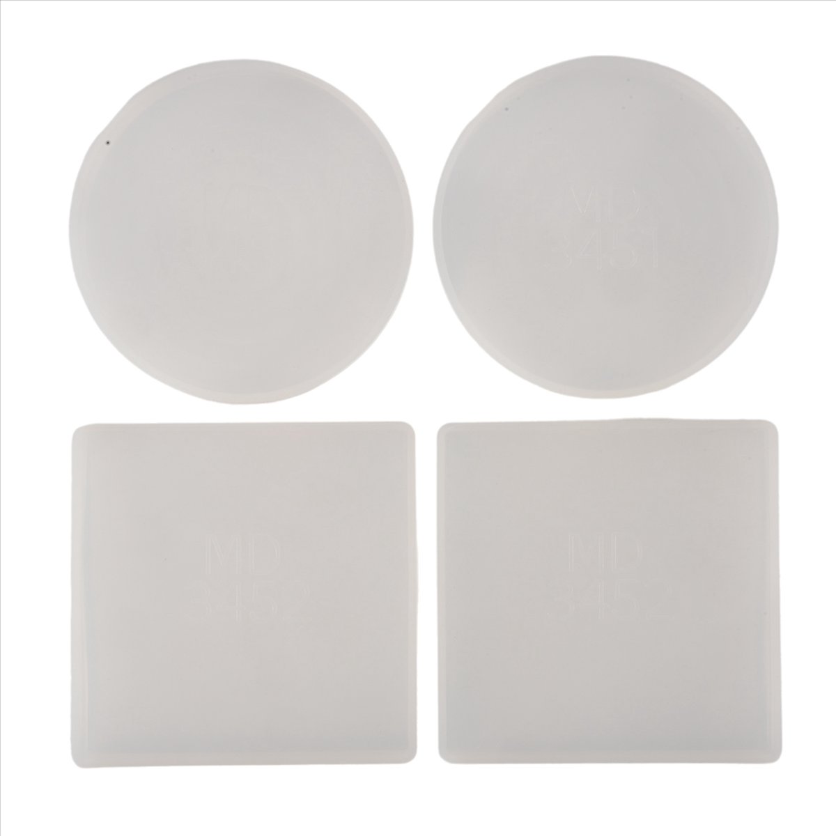 Coaster Mold Square - ABNH 4 Pack Round and Square