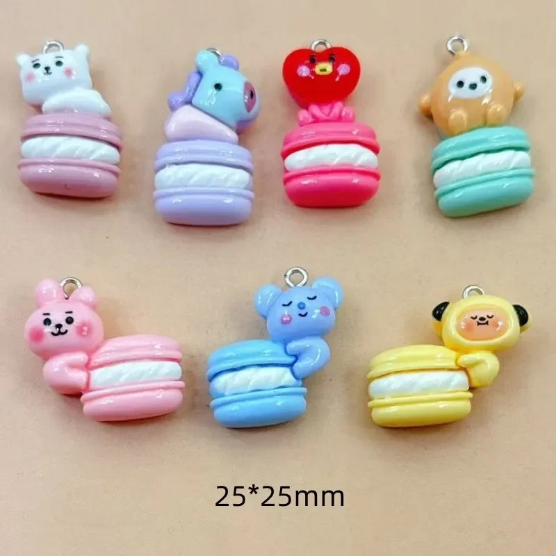 Resin Art Decor - 10pcs Mixed Cartoon Resin Charms Tiny