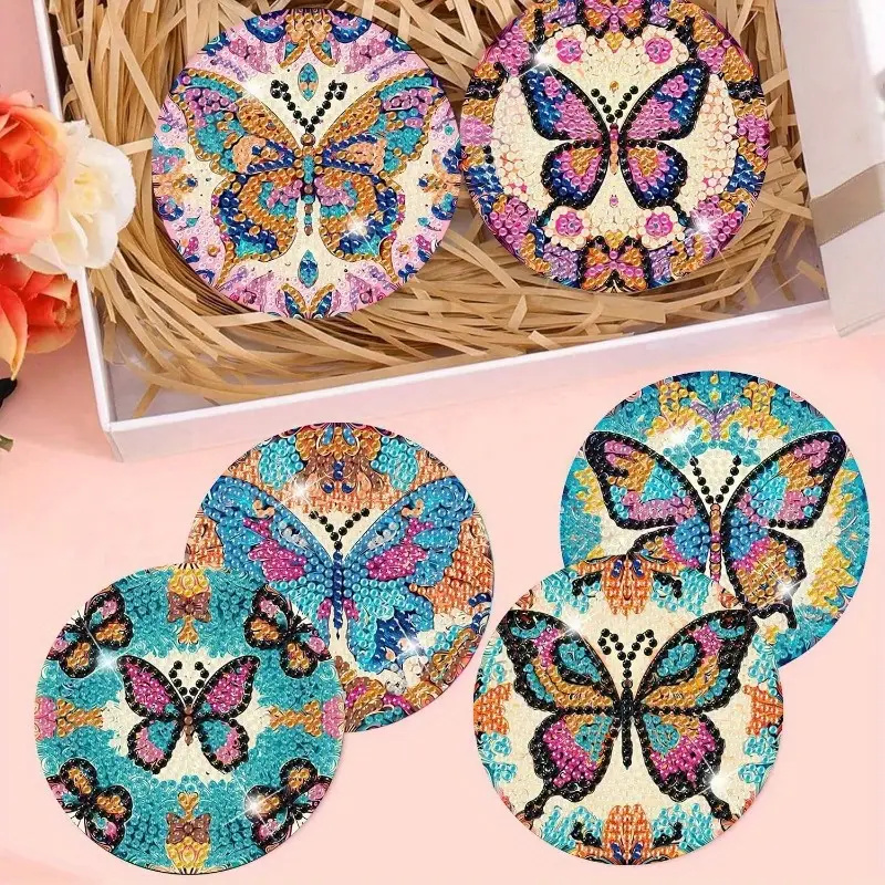 8 Pieces of Diamond Art Painti - Resin Art Coasters recension och pris