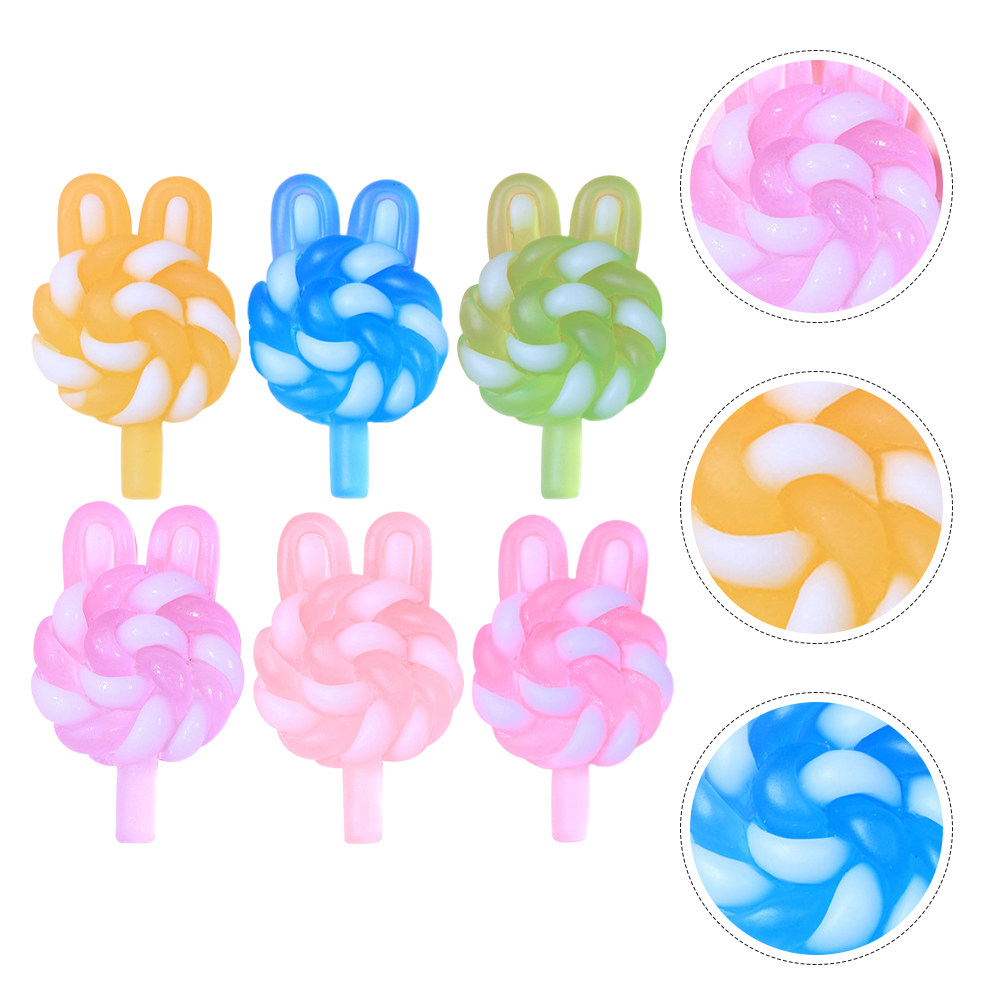 24Pcs Cute Cartoon Lollipop Ch - Resin Art Materials recension och pris