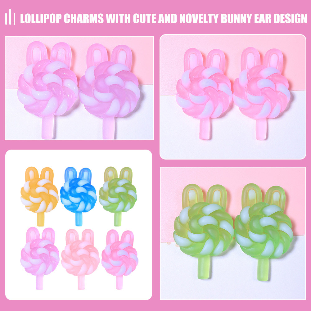 24Pcs Cute Cartoon Lollipop Ch - Resin Art Materials recension och pris