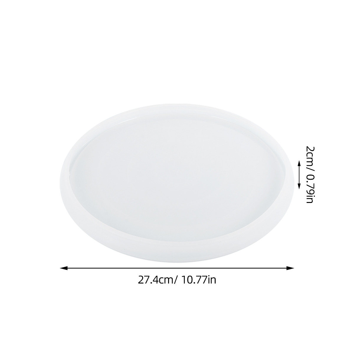 1Pcs Round Silicone Plate Mold - Resin Art Coasters recension och pris
