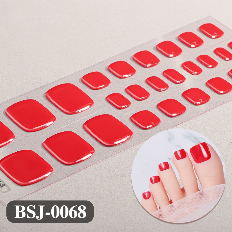 Pure Color Toe Gel Nail Sticke - Uv Lamp Nail Resin recension och pris