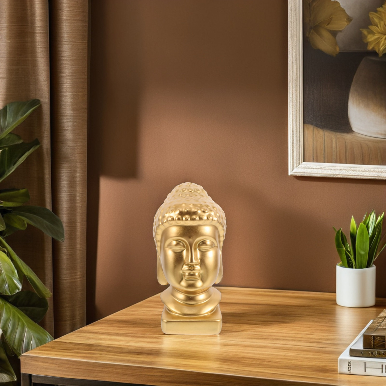 Resin Buddha Head Art Statue E - Resin Art Decor recension och pris