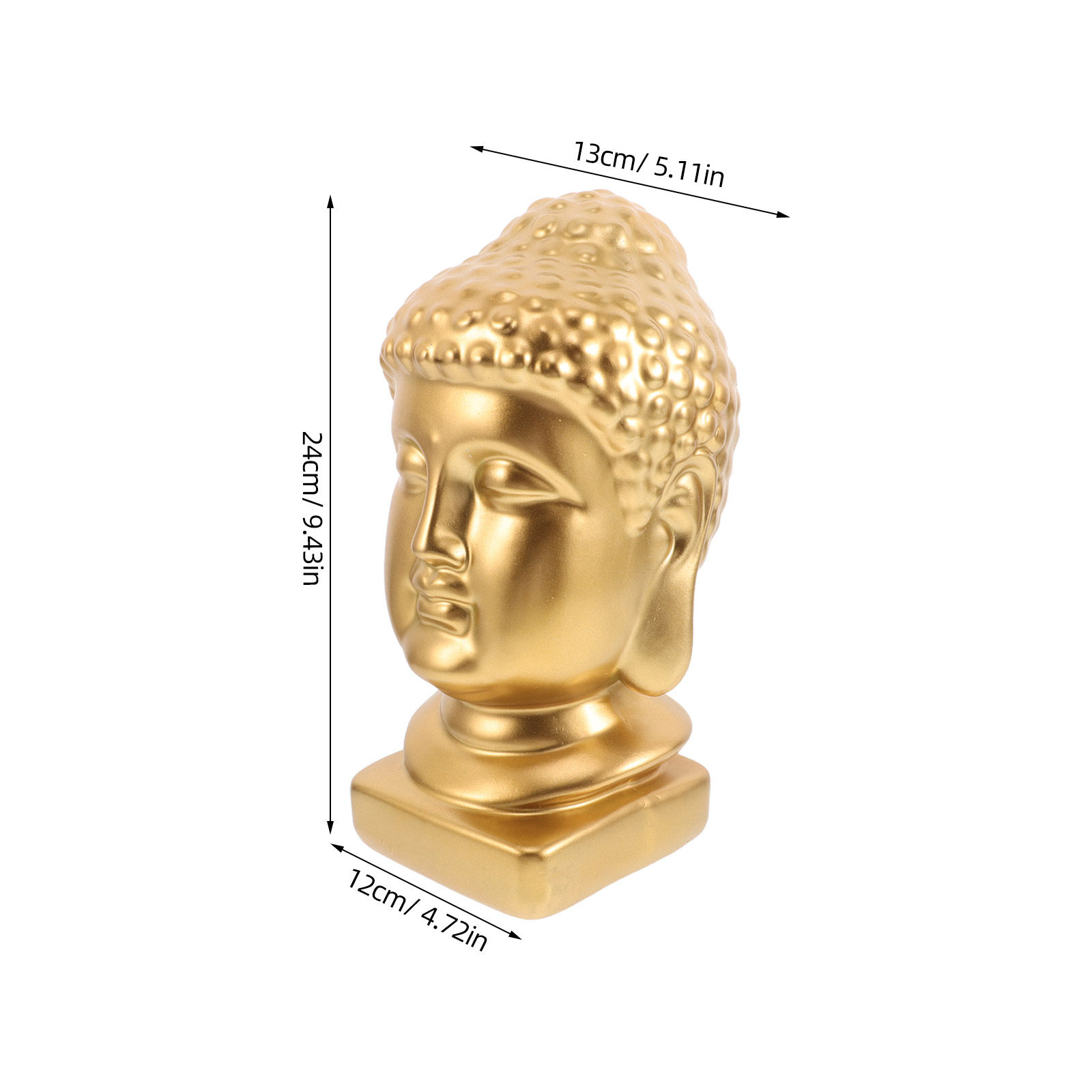 Resin Buddha Head Art Statue E - Resin Art Decor recension och pris