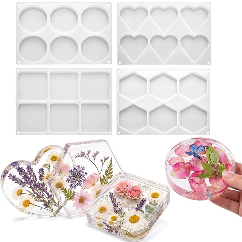 FYBL-Resin Molds 4 Inch Round  - Resin Art Coasters recension och pris