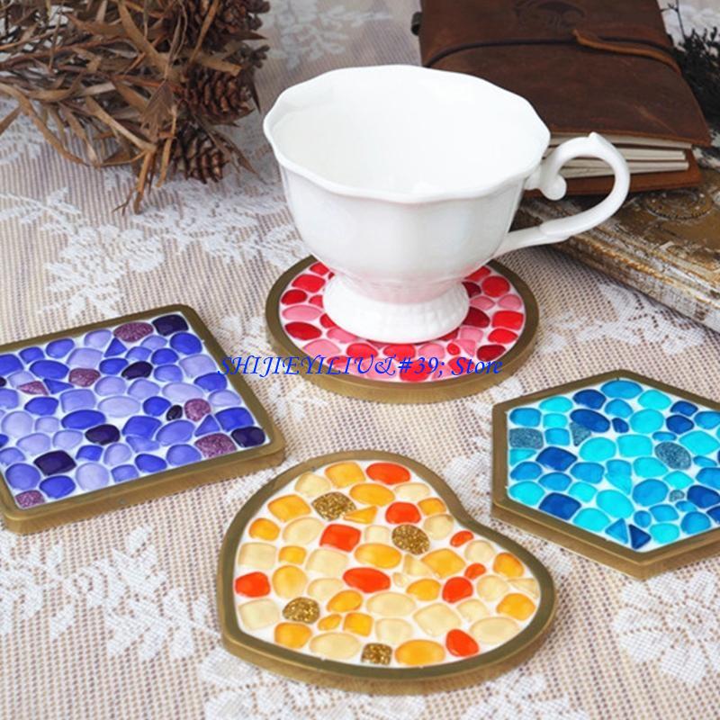 E21F DIY Epoxy Mold Love Squar - Coaster Mold Square recension och pris