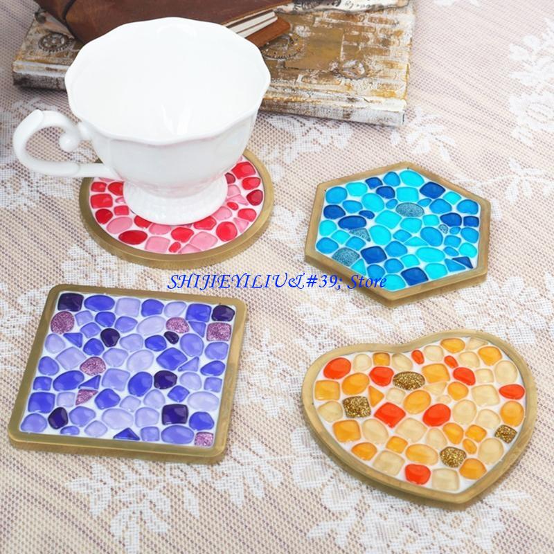 E21F DIY Epoxy Mold Love Squar - Coaster Mold Square recension och pris