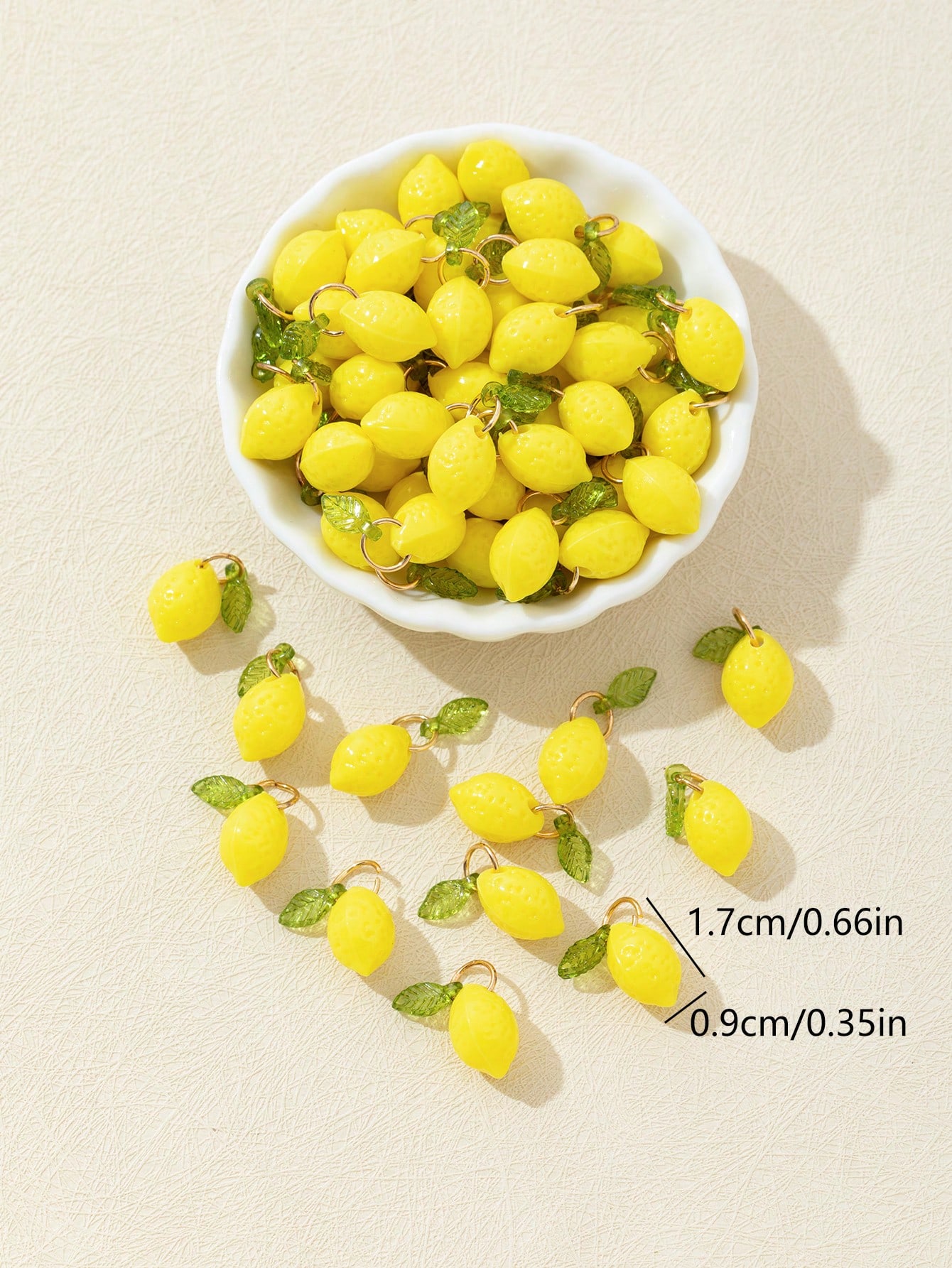 10Pcs 3D Lemon Resin Charms Pe - Resin Art Decor recension och pris