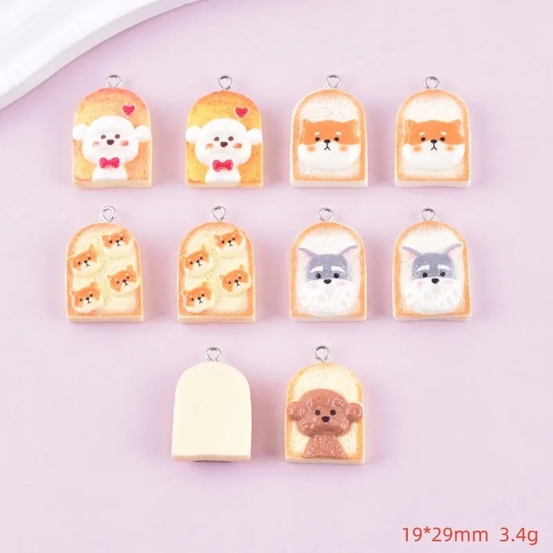 10Pcs Cute Toast Dog Resin Pen - Resin Art Decor recension och pris