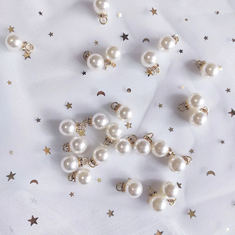 30Pcs Round Pearl Diamond Pend - Resin Art Design For Wedding recension och pris