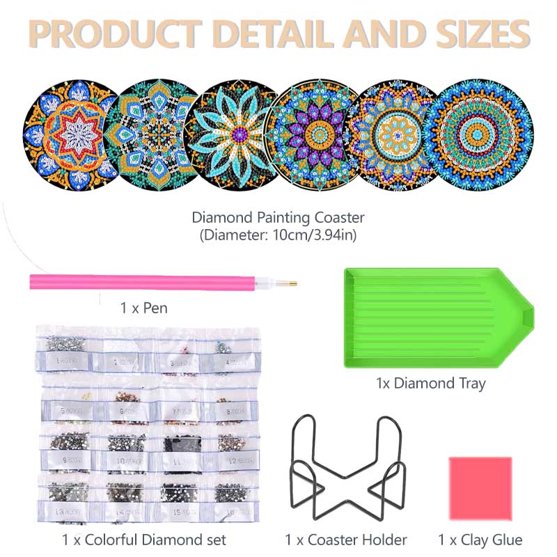 Diamond Painting Art Coasters  - Resin Art Coasters recension och pris