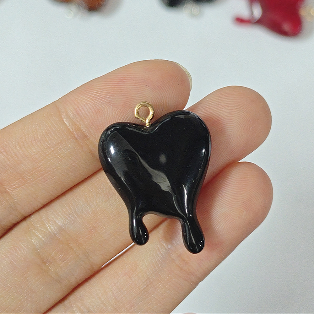 10pcs Drop Blood Heart-shaped  - Resin Art Kits For Adults recension och pris