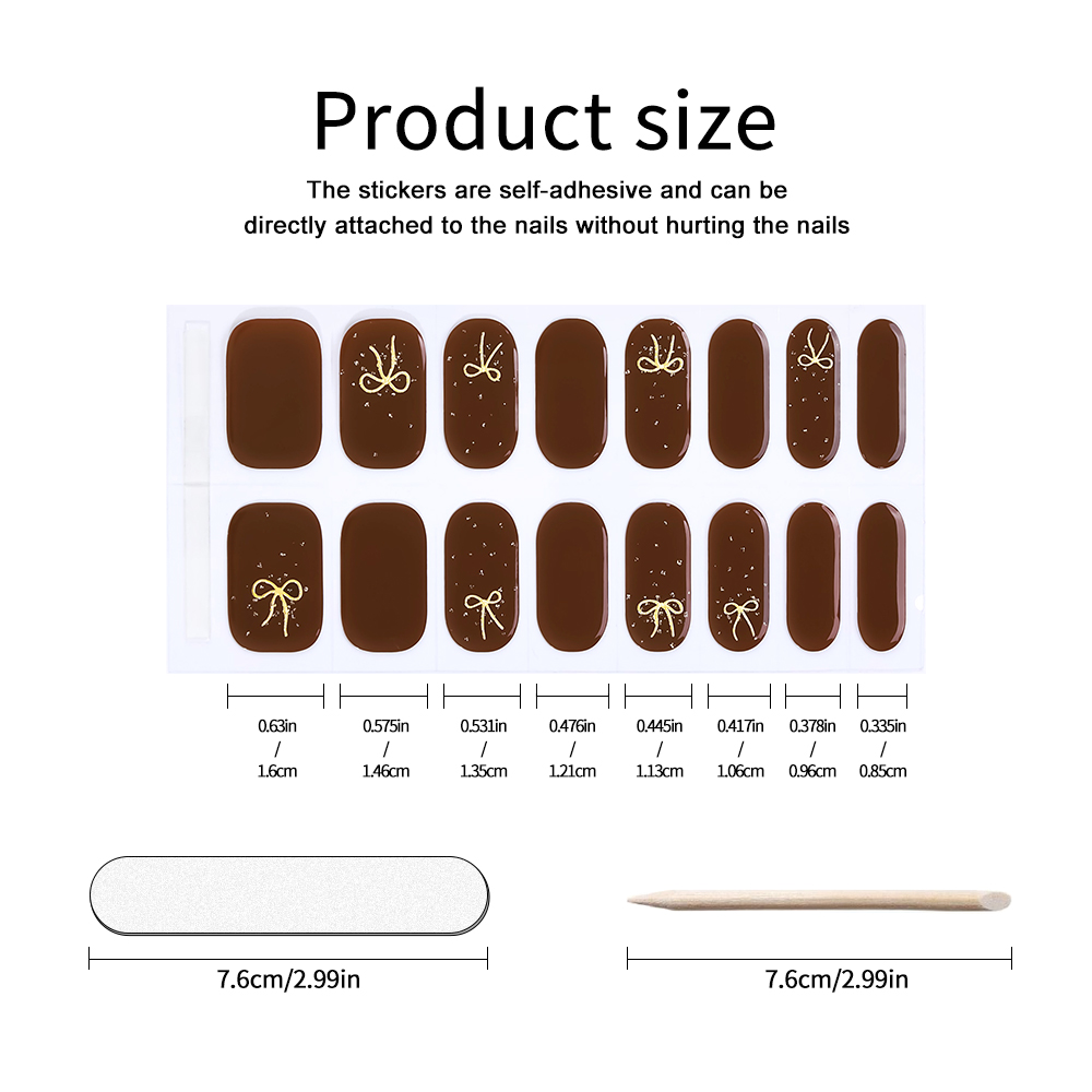 16Tips Full Cover Nail Sticker - Uv Lamp Nail Resin recension och pris