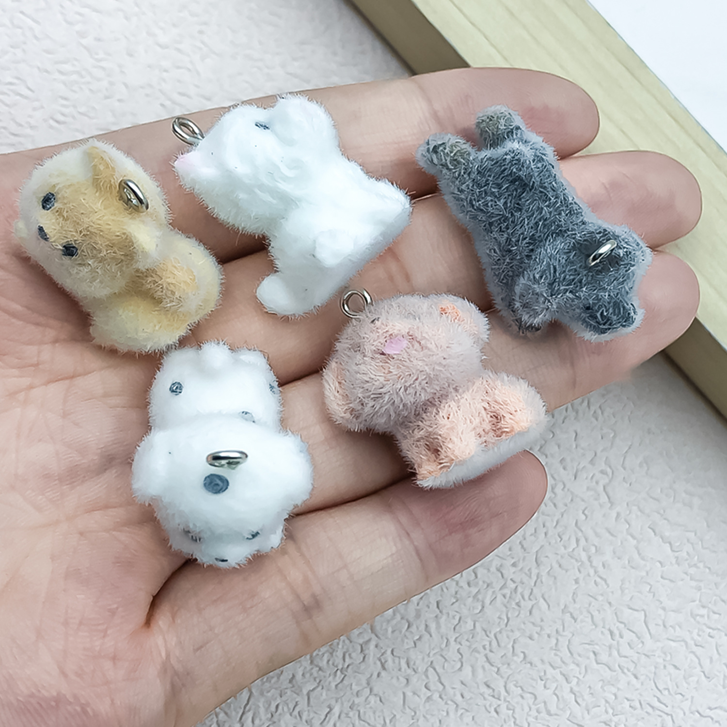 5pcs&1pc Flocked Resin Animal  - Resin Art Materials recension och pris