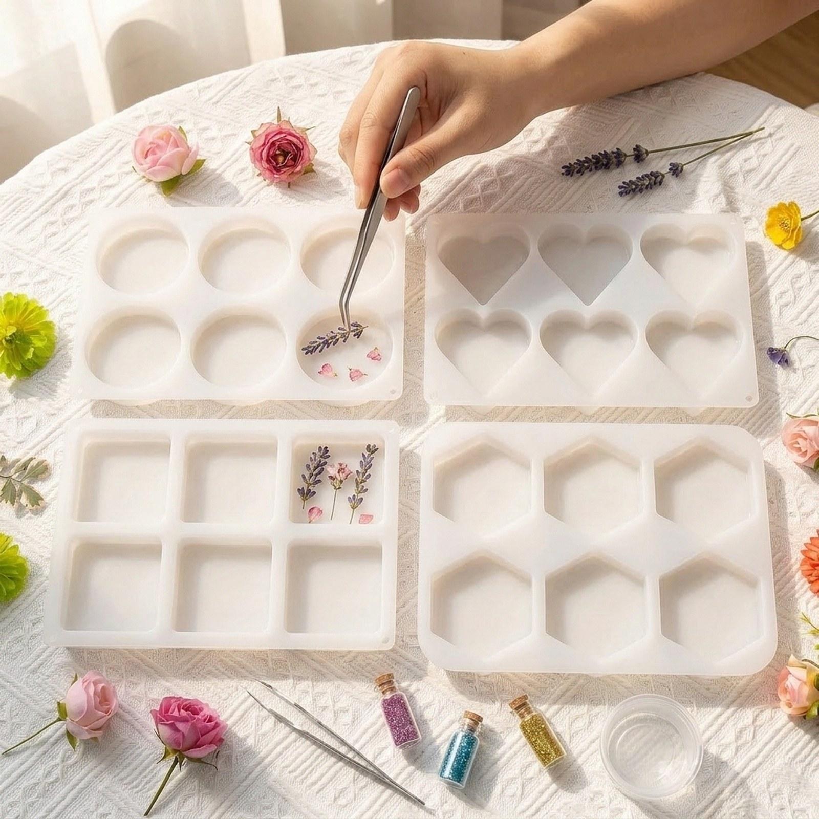 4Pcs Deep Resin Coaster Molds  - Coaster Mold Square recension och pris