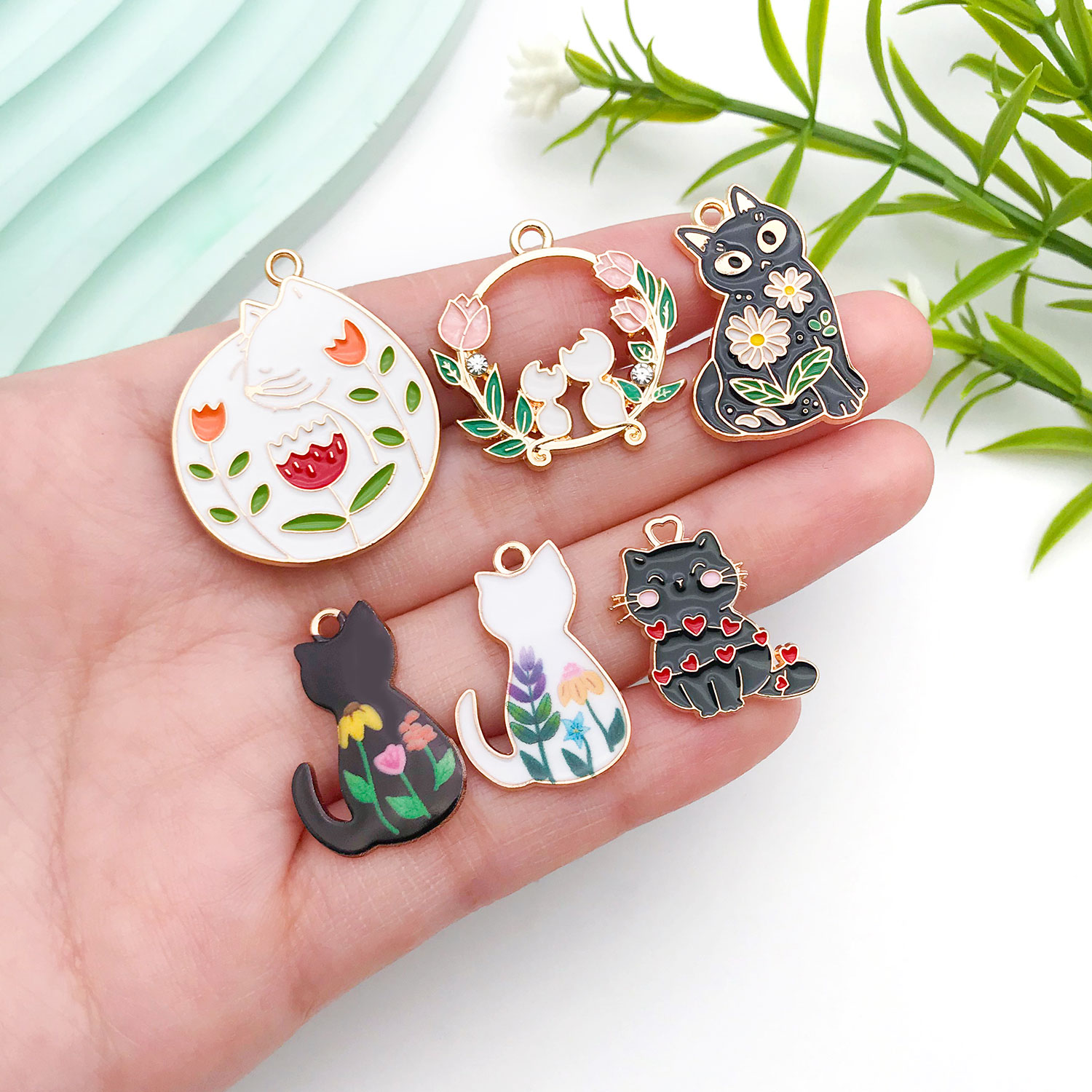 5/10pcs Resin Popular Cat Char - Resin Art Materials recension och pris