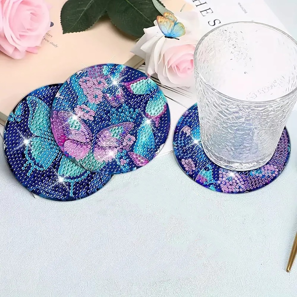 8 Diamond Art Painting Coaster - Resin Art Coasters recension och pris
