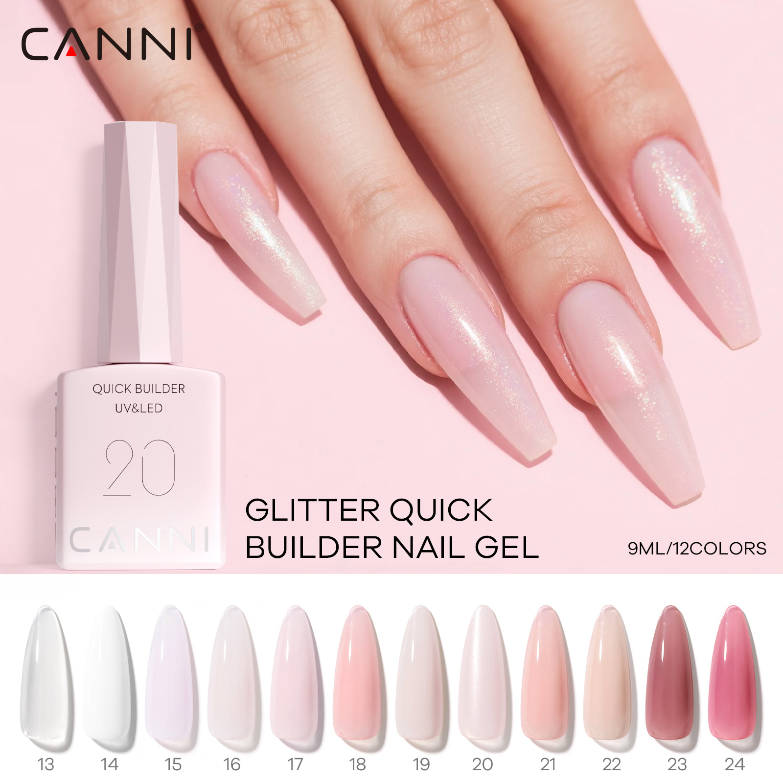 CANNI UV Construction Gel Fast - Uv Lamp Nail Resin recension och pris