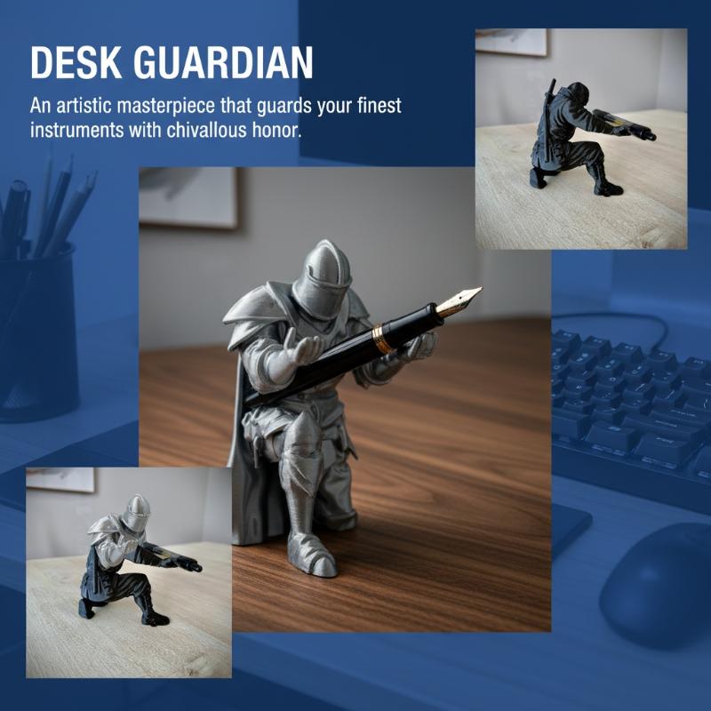 Knight Pen Holder Resin Mediev - Resin Art Price recension och pris