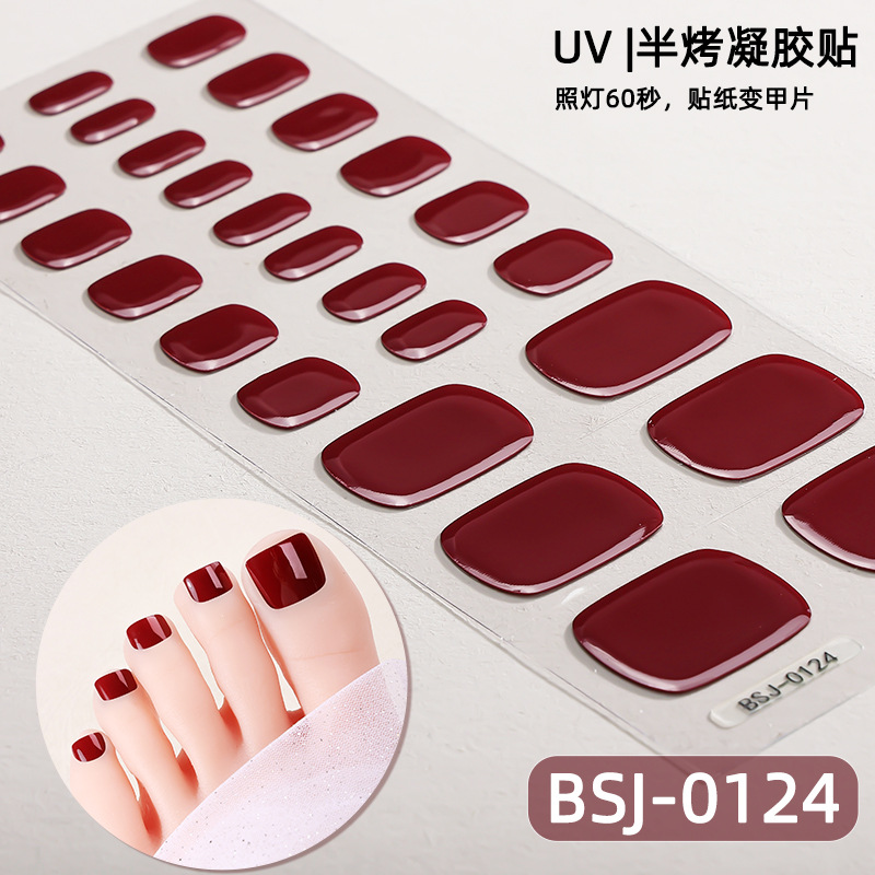 Toe Gel Nail Sticker Hardens w - Uv Lamp Nail Resin recension och pris