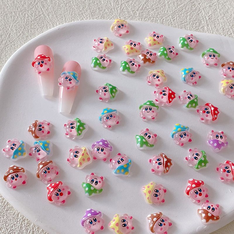 2/10/20pcs Kirby Nail Charms 3 - Resin Art Decor recension och pris