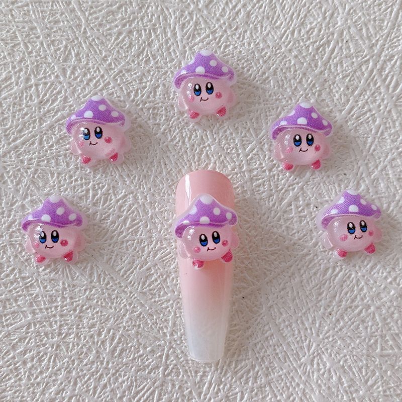 2/10/20pcs Kirby Nail Charms 3 - Resin Art Decor recension och pris