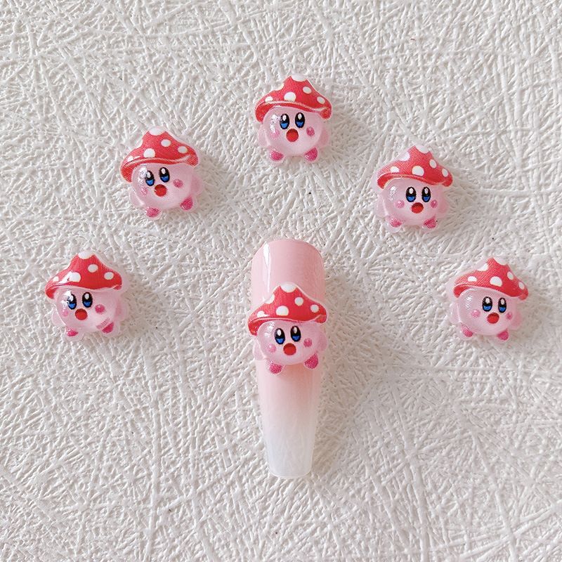 2/10/20pcs Kirby Nail Charms 3 - Resin Art Decor recension och pris
