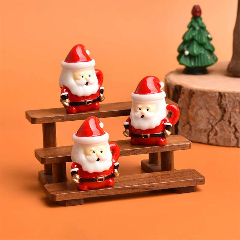 Mini Santa Teacup Ornament - R - Resin Art Decor recension och pris