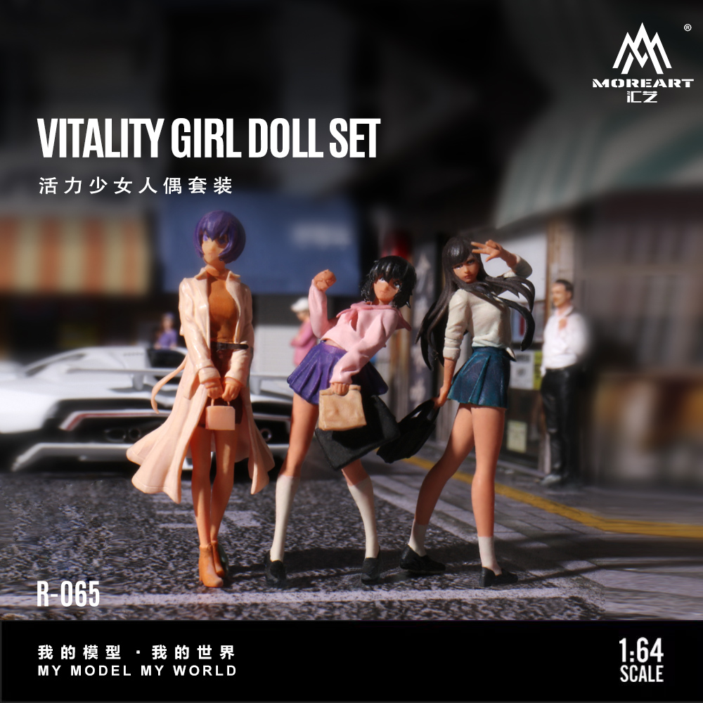 More Art 1:64 Dynamic Girl Dol - Resin Art Decor recension och pris