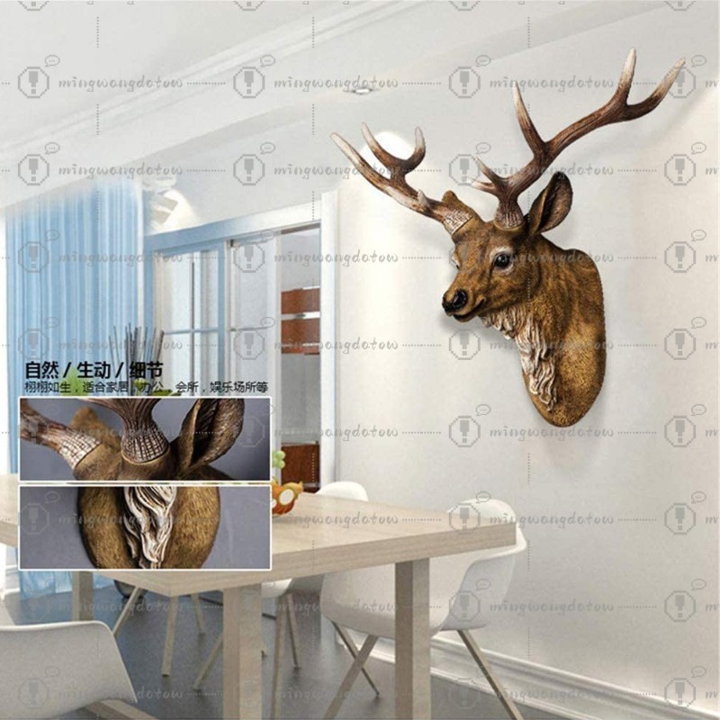 Faux Deer Head 17 inch Faux An - Resin Art Decor recension och pris