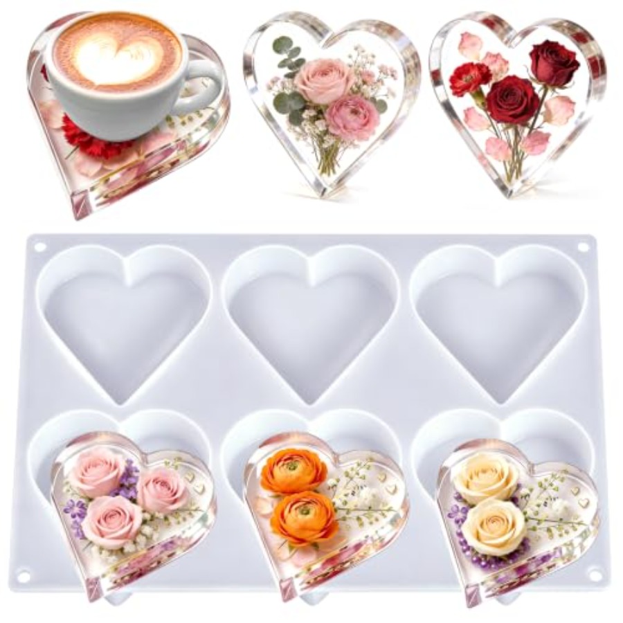 Deep Coaster Resin Molds Silic - Resin Art Coasters recension och pris
