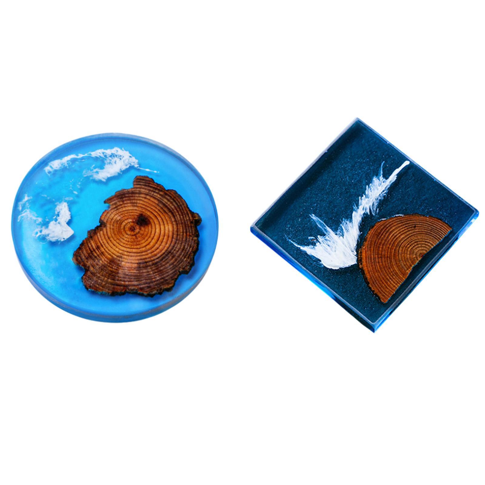 6pcs Epoxy Coasters Wooden Coa - Resin Art Coasters recension och pris