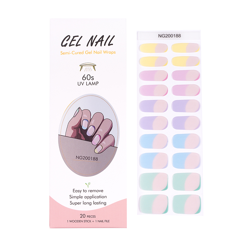 Huizi French Gel Nail Strips P - Uv Lamp Nail Resin recension och pris