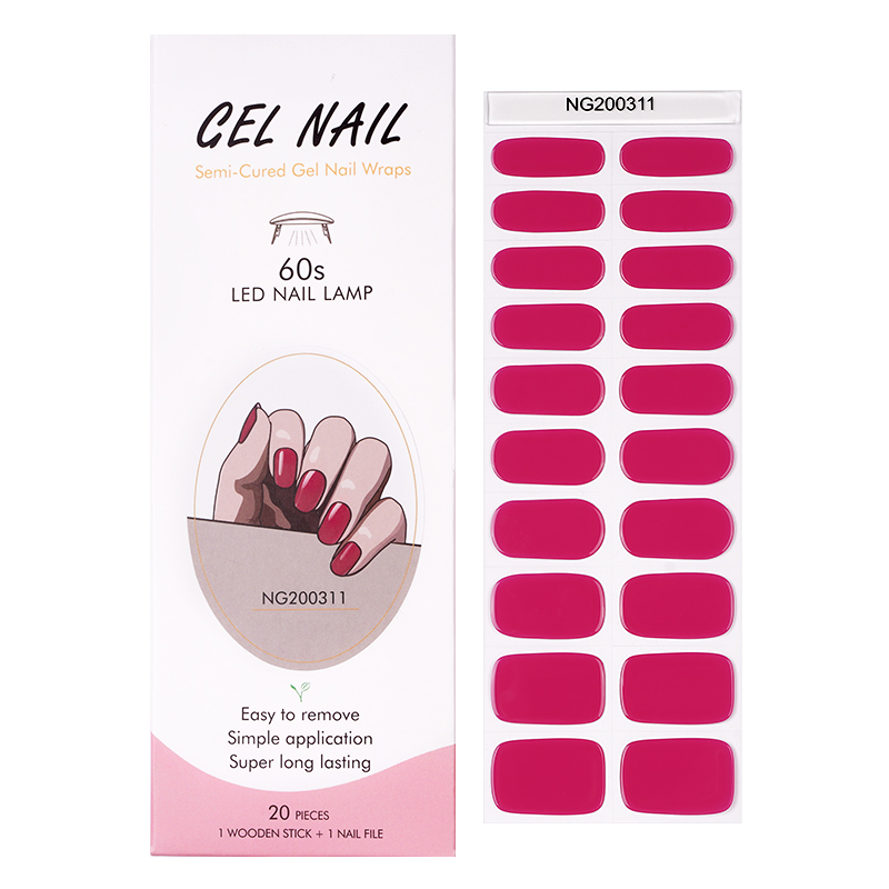 Huizi French Gel Nail Strips P - Uv Lamp Nail Resin recension och pris