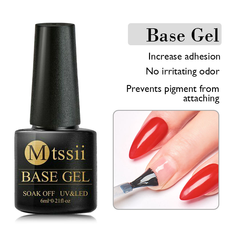 Base Gel No Wipe Top Coat 6ML  - Uv Lamp Nail Resin recension och pris