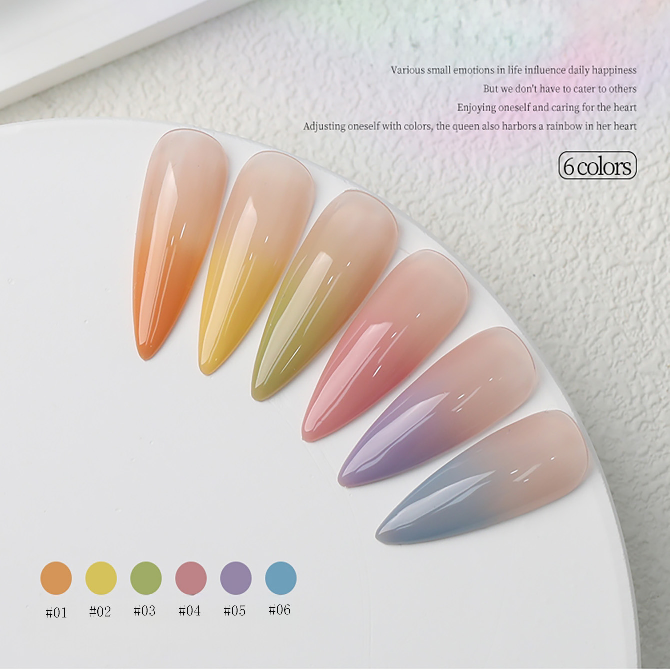 1-6pcs PSK New Macaron Candy O - Resin Art Price recension och pris