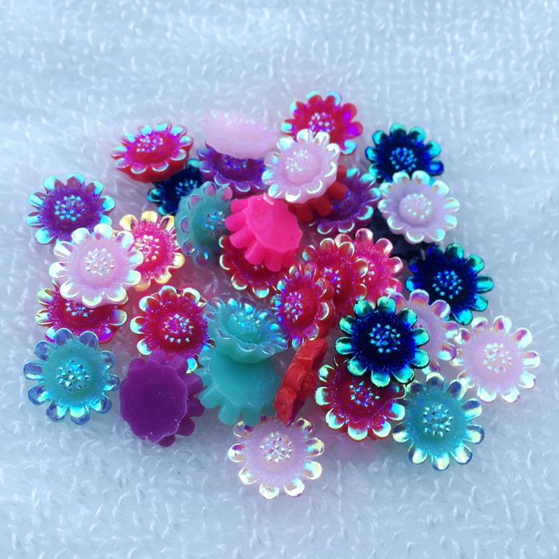 12mm AB resin flower design rh - Resin Art Design For Wedding recension och pris