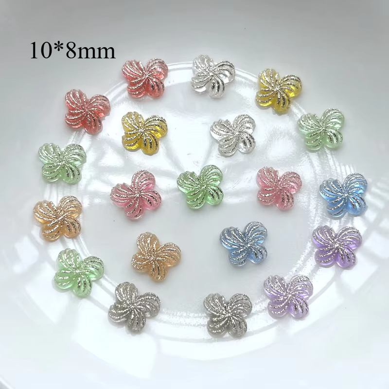 50pcs 10*8mm jelly colored lum - Resin Art Design For Wedding recension och pris